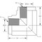World Wide Fittings Female Pipe to Female Pipe 90 Degree Elbow F3509X04X02 - alternate 2